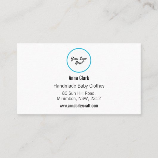 サンキューカードテンプレートショップパッケージ挿入カード 名刺 (裏面)