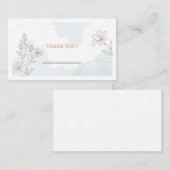 サンキューカードテンプレートデザイン 名刺 (正面/裏面)