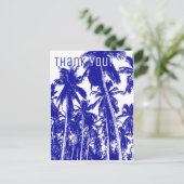 サンキューカードトロピカルパームツリーズデザイン ポストカード (スタンド正面)