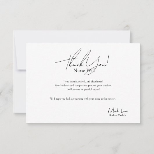 サンキューカードナース サンキューカード (正面)