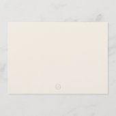 サンキューカードノートタンベージュカーネーションフラワー サンキューカード (裏面)