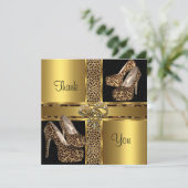 サンキューカードハイヒールシューズ金ゴールド2 サンキューカード (スタンド正面)