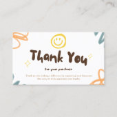 サンキューカードパーソナライズされたビジネスパステル 名刺 (正面)