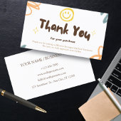 サンキューカードパーソナライズされたビジネスパステル 名刺