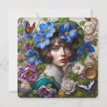 サンキューカードビクトリアンフローラスチーム