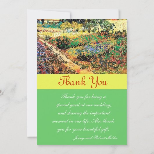 サンキューカードビンセント・ヴァン・ゴッホ サンキューカード (正面)