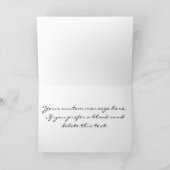 サンキューカードピンクとホワイトストライプのカスタム サンキューカード (内部)