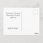 サンキューカードフェイク金箔はがき ポストカード (裏面)