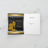 サンキューカードブラック金ゴールドハイヒール サンキューカード (内部)