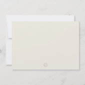 サンキューカードベージュタン伝統的ブラウン サンキューカード (裏面)