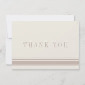 サンキューカードベージュタン伝統的ブラウン サンキューカード (正面)