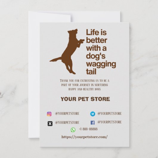 サンキューカードペットショップ サンキューカード (正面)