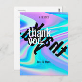 サンキューカードホログラフィサイケデリックック ポストカード (正面/裏面)