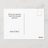 サンキューカードホログラフィサイケデリックック ポストカード (裏面)