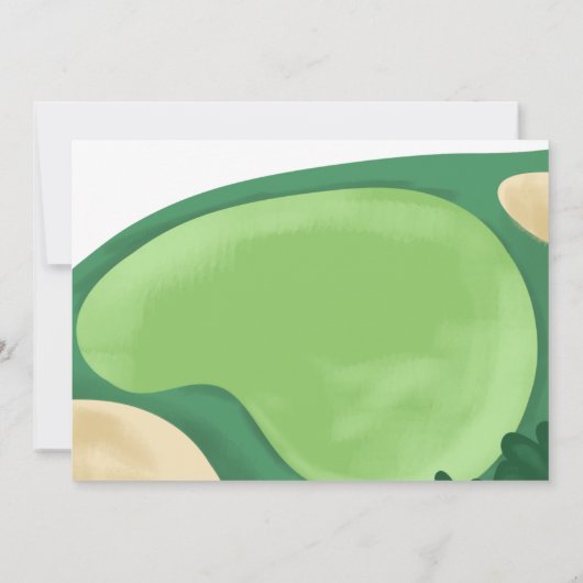 サンキューカードホールインワンゴルフ誕生日パルティー 招待状 (裏面)