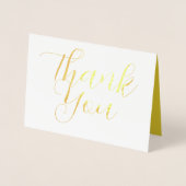 サンキューカードモダン、書道トレンディーカード 箔カード (正面)