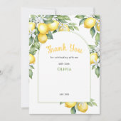 サンキューカードレモンシトル誕生日。 サンキューカード (正面)