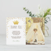 サンキューカードワイルドツ誕生日金ゴールドボークラウン サンキューカード (スタンド正面)