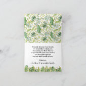 サンキューカードワイルドワンサファリアニマルベビーシャワー サンキューカード (内部)