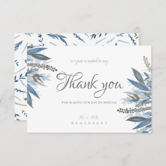 サンキューカード優先カー結婚ド エンクロージャーカード (正面/裏面)