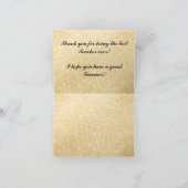 サンキューカード先生エレガント金ゴールドデザイン サンキューカード (内部)