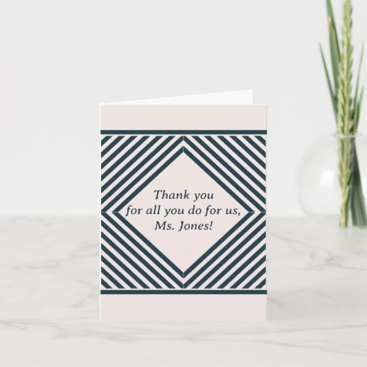 サンキューカード先生 ノートカード (正面)