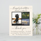 サンキューカード写真の後に幸せ結婚に (スタンド正面)