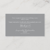 サンキューカード割引コードレビュー　中小企業 名刺 (裏面)