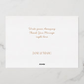 サンキューカード実在ホイルロセゴルドピンク 箔シーズンカード (裏面)