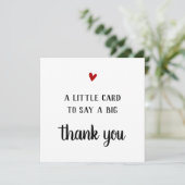 サンキューカード小さなカード感謝していだ。 招待状 (スタンド正面)