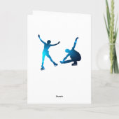 サンキューカード最高の姿スケートで滑るコーチ カード (裏面)