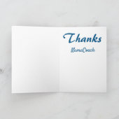 サンキューカード最高の姿スケートで滑るコーチ カード (内部)