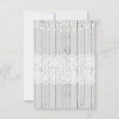 サンキューカード木は素朴な冬のレースをつけます サンキューカード (裏面)