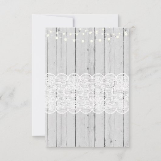 サンキューカード木は素朴な冬のレースをつけます サンキューカード (裏面)