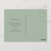 サンキューカード水彩ワイルドフラワー ポストカード (裏面)