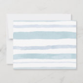 サンキューカード熱気球の動物の赤ちゃんシャワー サンキューカード (裏面)