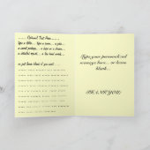 サンキューカード白い花カスタムのグリーティングカード サンキューカード (内部)