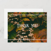 サンキューカード秋の葉の個人用設定 サンキューカード (正面/裏面)