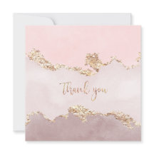 サンキューカード箔フェイク付金ゴールドデザイン