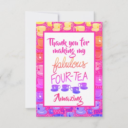 サンキューカード素晴らしい40 サンキューカード (正面)