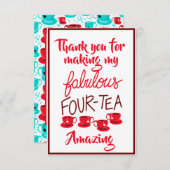 サンキューカード素晴らしい40 サンキューカード (正面/裏面)