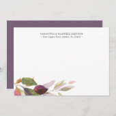 サンキューカード素朴秋文房具 ノートカード (正面/裏面)