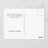 サンキューカード紫鮮やかホログラフィック ポストカード (裏面)