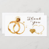 サンキューカード結婚の贈り物 サンキューカード (正面/裏面)