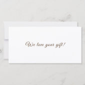 サンキューカード結婚の贈り物 サンキューカード (裏面)