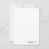 サンキューカード花ピンク明るい赤紫色 サンキューカード (裏面)