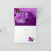 サンキューカード薄紫紫色の花 サンキューカード (内部)