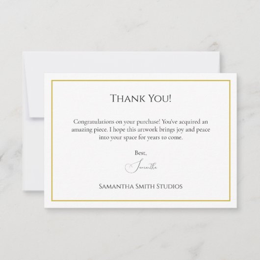 サンキューカード買のテンプレート サンキューカード (正面)