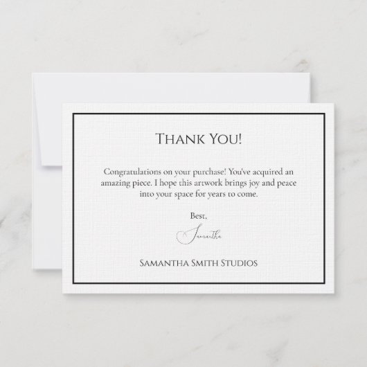 サンキューカード買のテンプレート サンキューカード (正面)