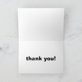 サンキューカード贈答カラフルストライプの招待状 サンキューカード (内部)